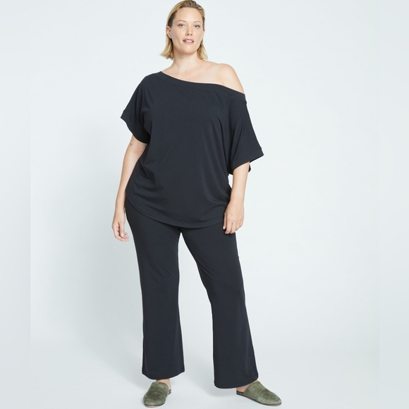 Universal Standard Dolci Short Sleeve Top Black Size 2X | 30-32 - Picture 4 of 9